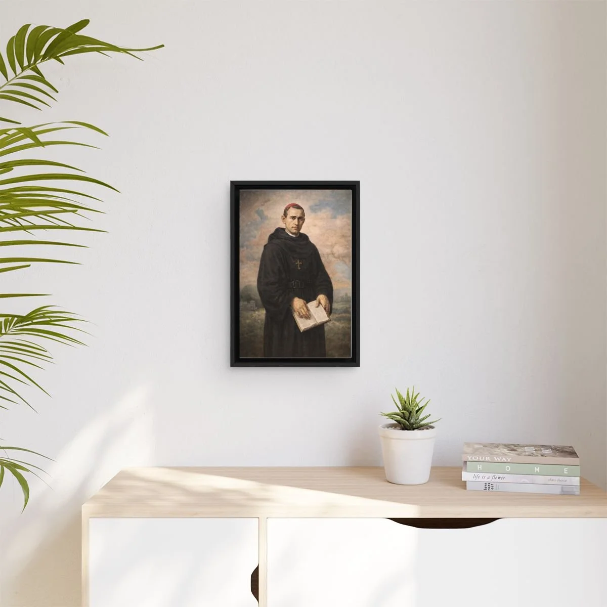 Saint Ezekiel Moreno icon on gallery-wrapped canvas, product photo 3