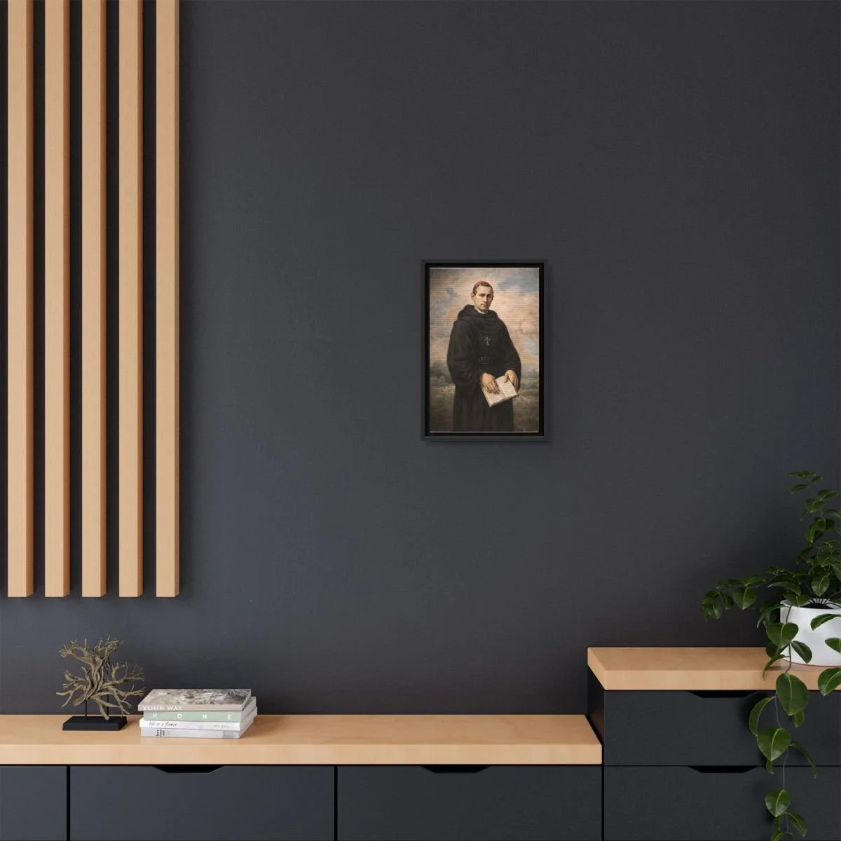 Saint Ezekiel Moreno icon on gallery-wrapped canvas, product photo 4