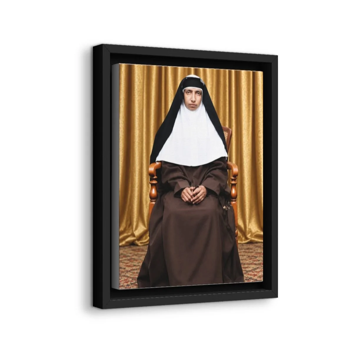 Blessed Mariam Thresia icon on gallery-wrapped canvas, product photo 2