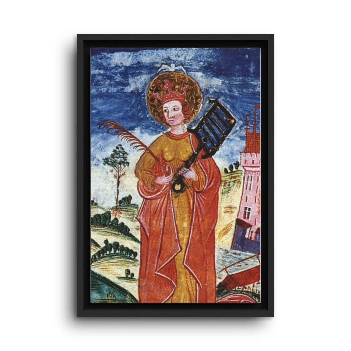 Saint Faith of Conques framed canvas icon print