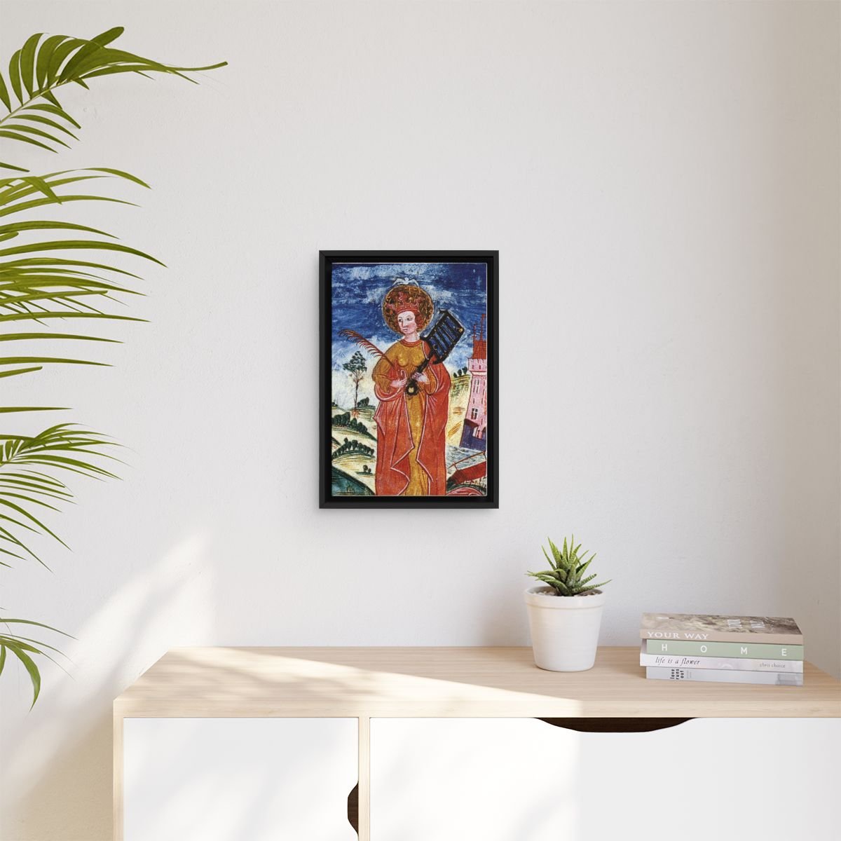 Saint Faith of Conques icon on gallery-wrapped canvas, product photo 3
