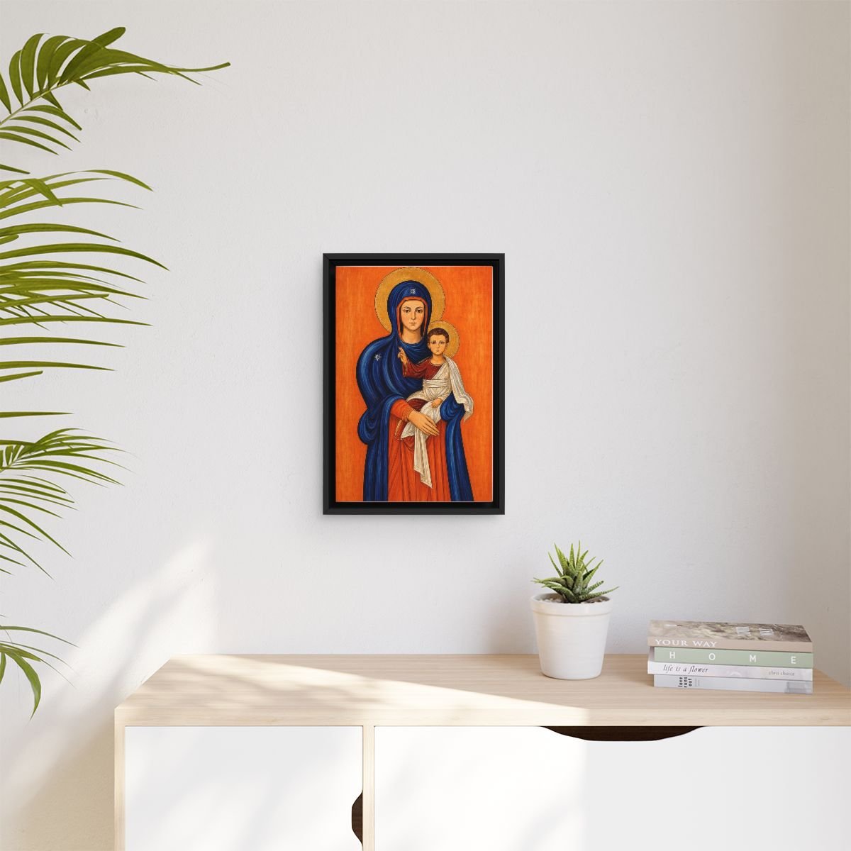 Our Lady of Elige icon on gallery-wrapped canvas, product photo 3