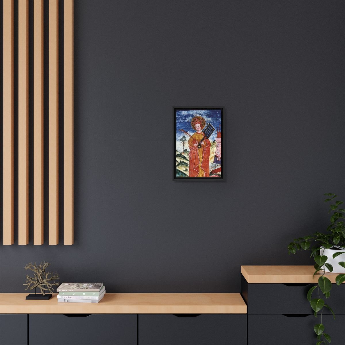 Saint Faith of Conques icon on gallery-wrapped canvas, product photo 4