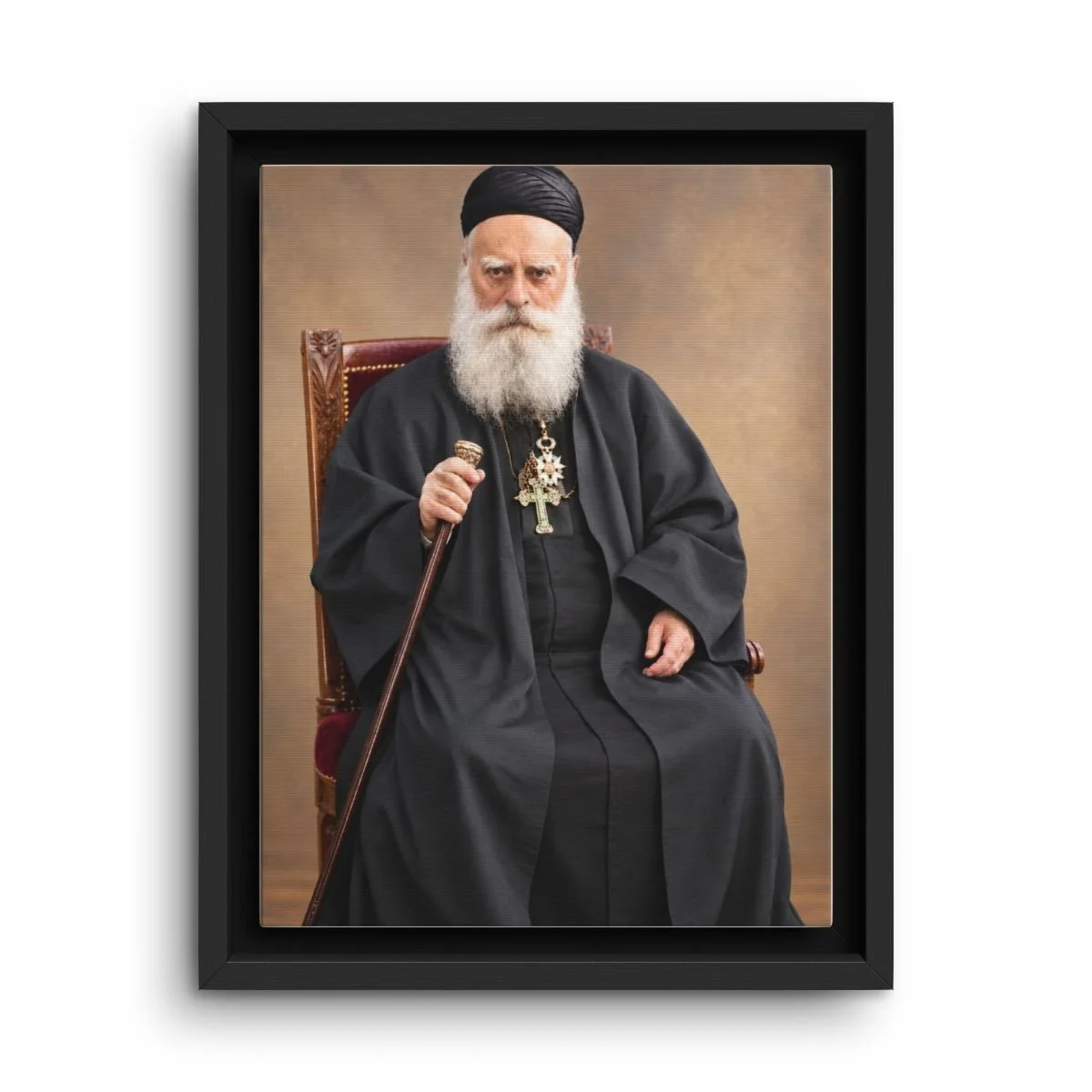 Venerable Elias Peter Hoayek framed canvas icon print