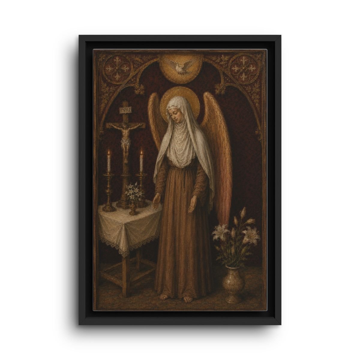 Saint Christina the Astonishing framed canvas icon print