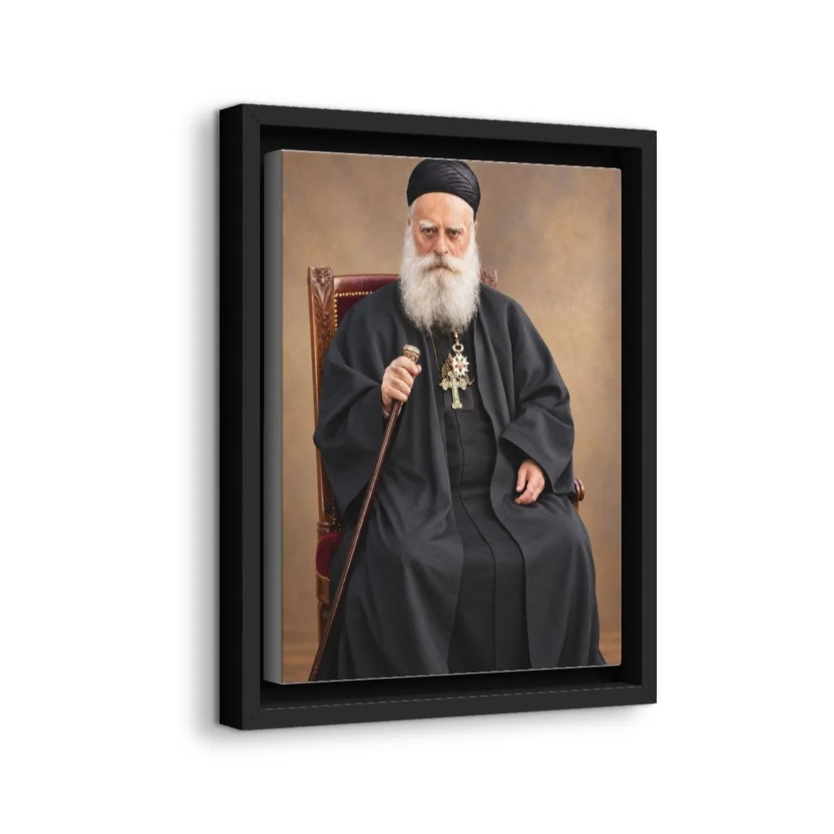 Venerable Elias Peter Hoayek icon on gallery-wrapped canvas, product photo 2