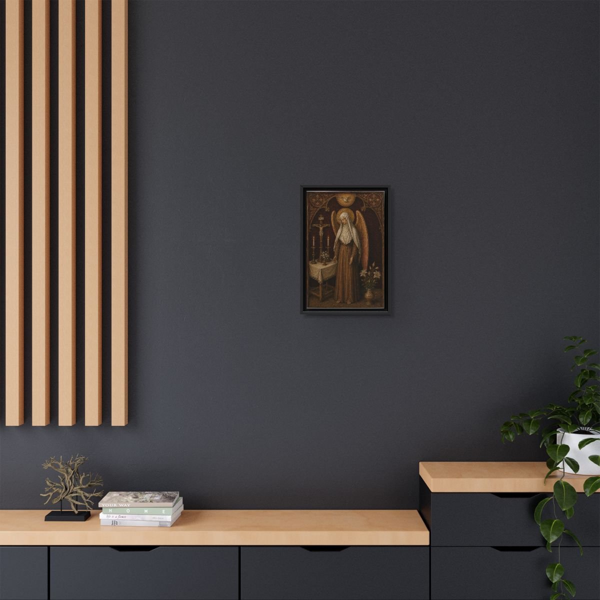 Saint Christina the Astonishing icon on gallery-wrapped canvas, product photo 4