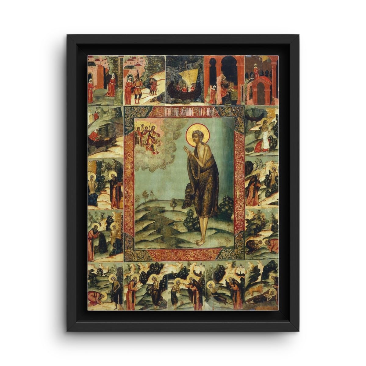 Saint Mary of Egypt framed canvas icon print