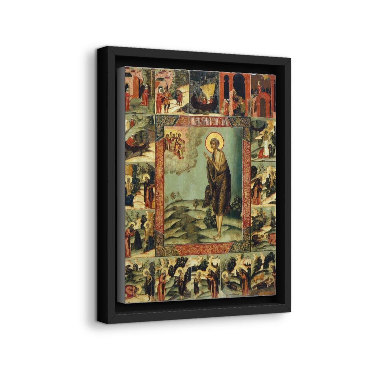 Saint Mary of Egypt icon on gallery-wrapped canvas, product photo 2