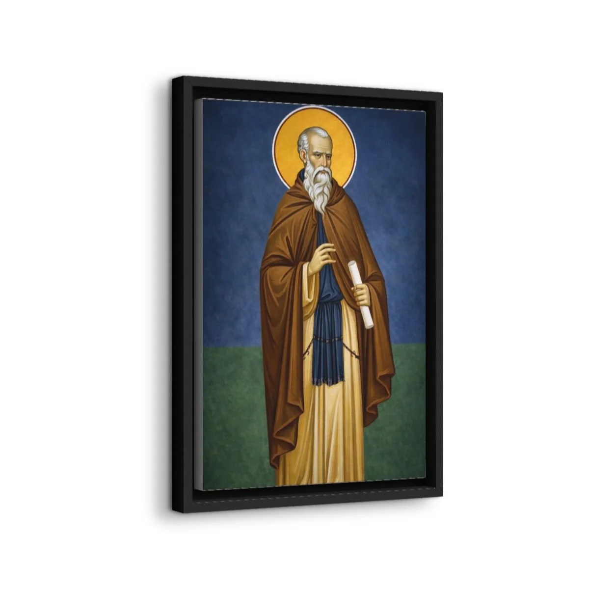 Abba Poemen the Great icon on gallery-wrapped canvas, product photo 2
