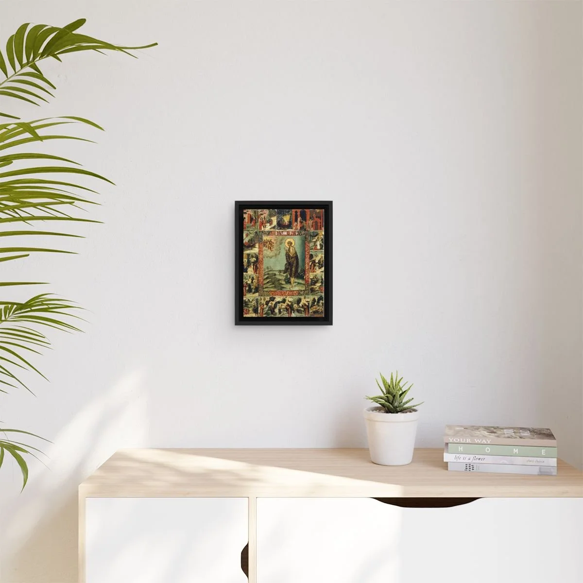 Saint Mary of Egypt icon on gallery-wrapped canvas, product photo 3