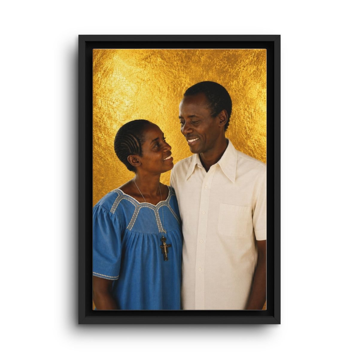 Cyprien Rugamba & Daphrose Rugamba framed canvas icon print