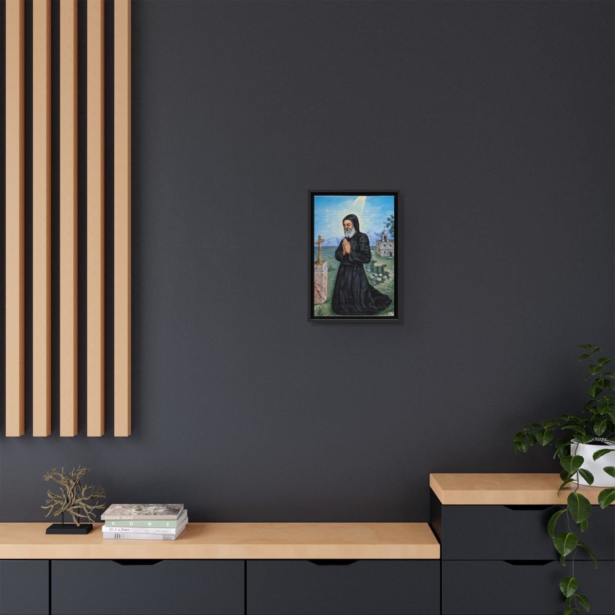 Saint Awtel icon on gallery-wrapped canvas, product photo 4
