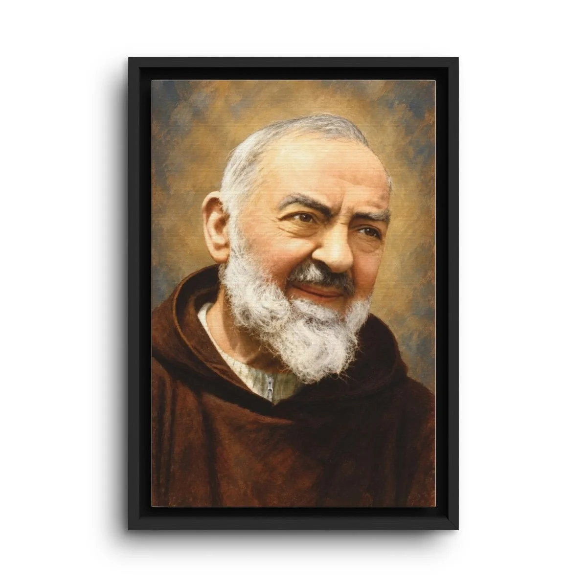 Saint Padre Pio framed canvas icon print
