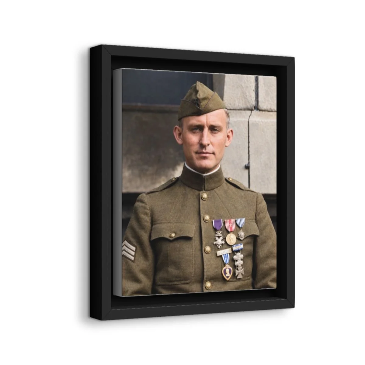 Servant of God Bernard John Quinn icon on gallery-wrapped canvas, product photo 2