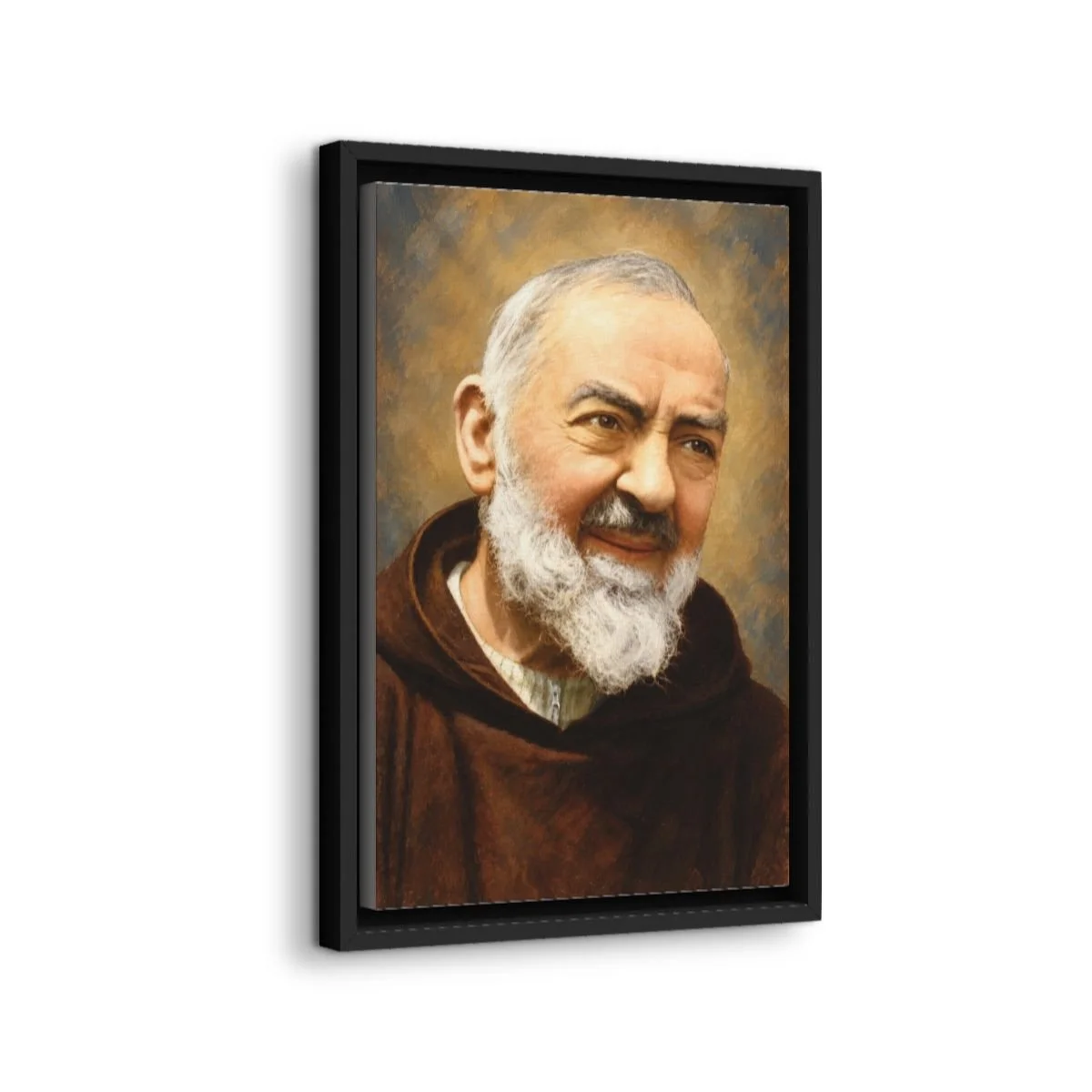 Saint Padre Pio icon on gallery-wrapped canvas, product photo 2