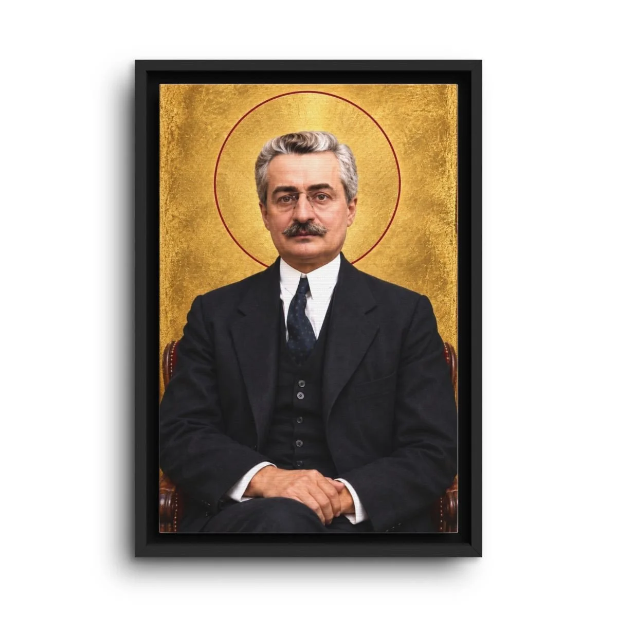 Saint Giuseppe Moscati framed canvas icon print