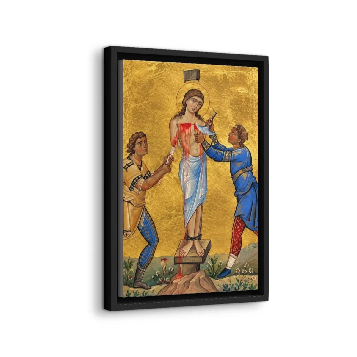 Saint Agatha icon on gallery-wrapped canvas, product photo 2