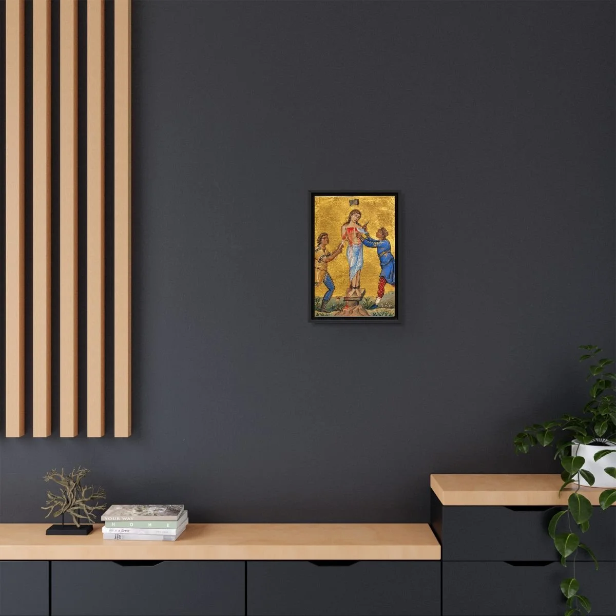 Saint Agatha icon on gallery-wrapped canvas, product photo 4