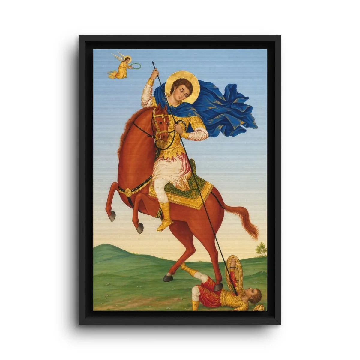 Demetrius of Thessaloniki framed canvas icon print