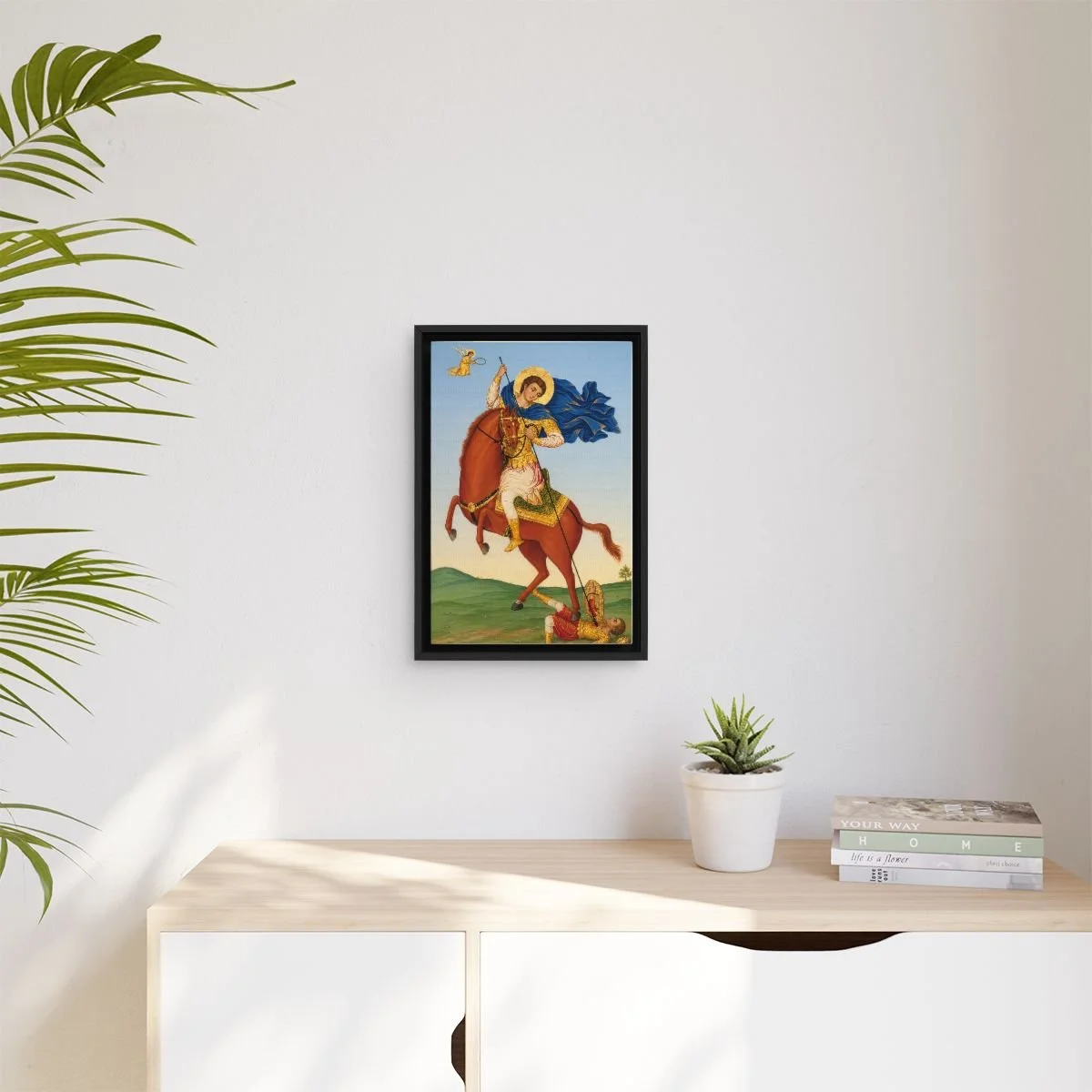 Demetrius of Thessaloniki icon on gallery-wrapped canvas, product photo 3