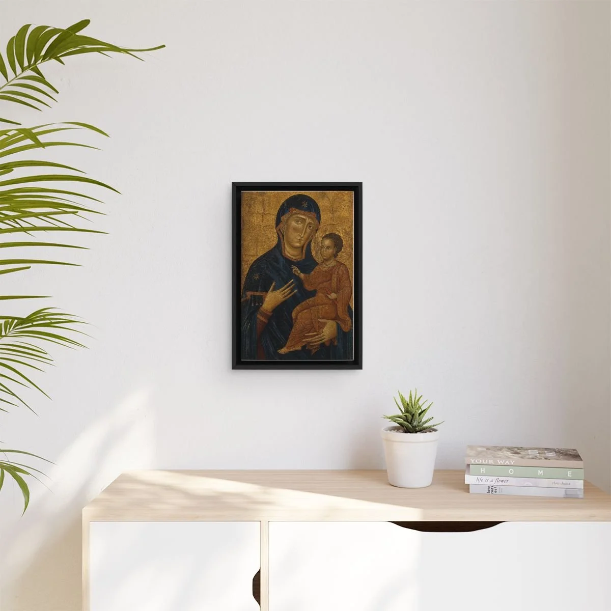 Hodegetria Icon of the Mother of God icon on gallery-wrapped canvas, product photo 3