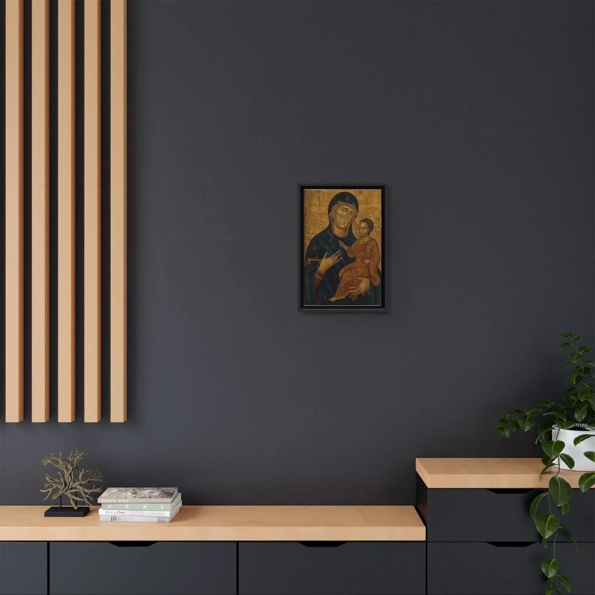 Hodegetria Icon of the Mother of God icon on gallery-wrapped canvas, product photo 4