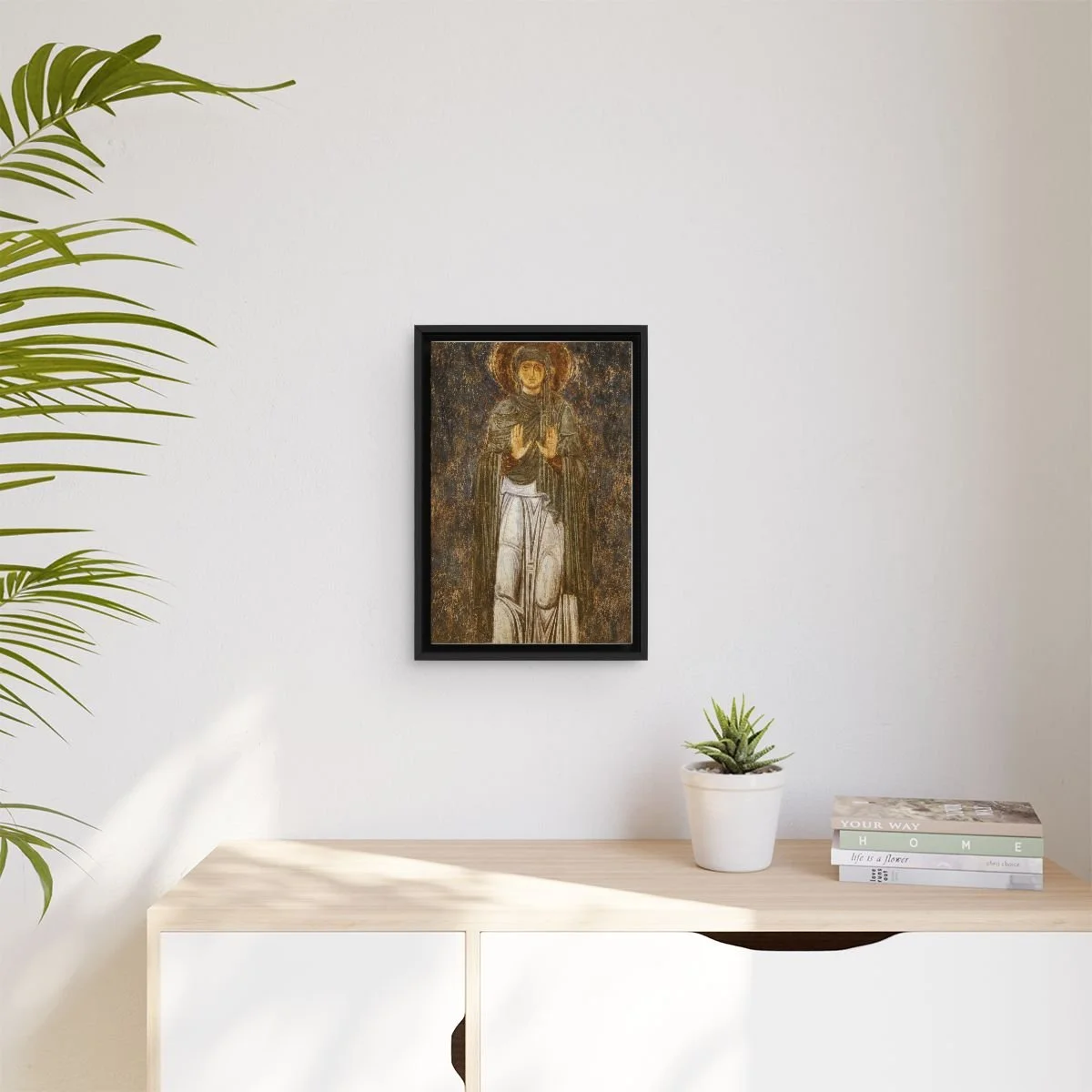 Saint Macrina the Younger icon on gallery-wrapped canvas, product photo 3