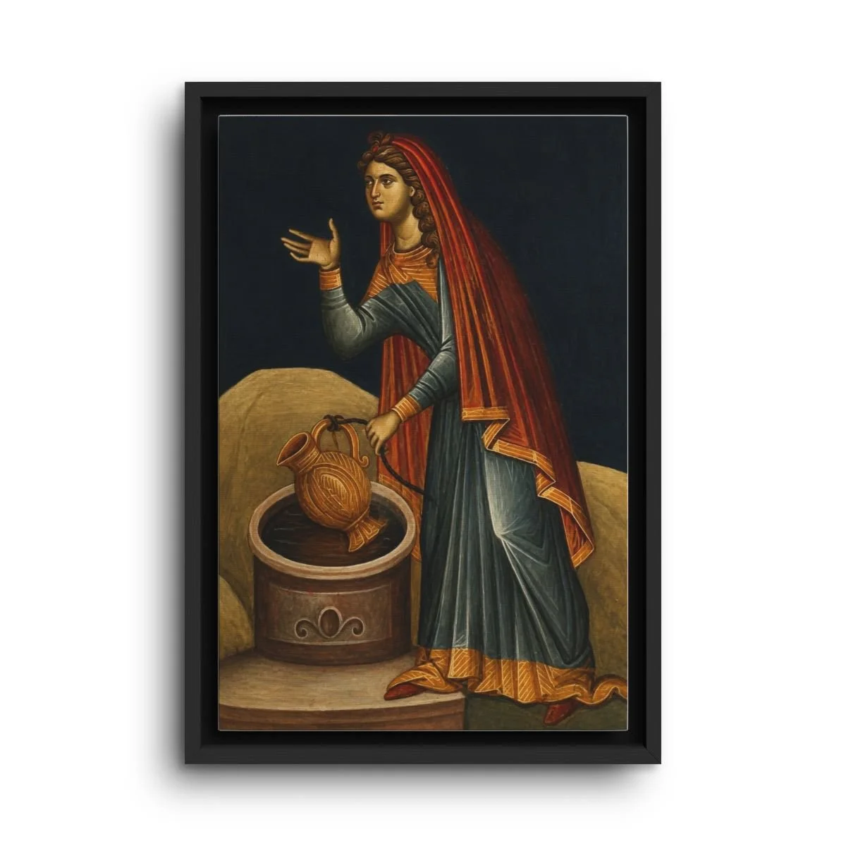 Saint Photini framed canvas icon print
