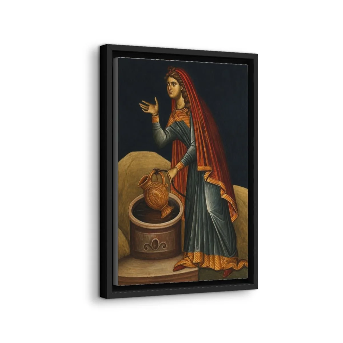 Saint Photini icon on gallery-wrapped canvas, product photo 2