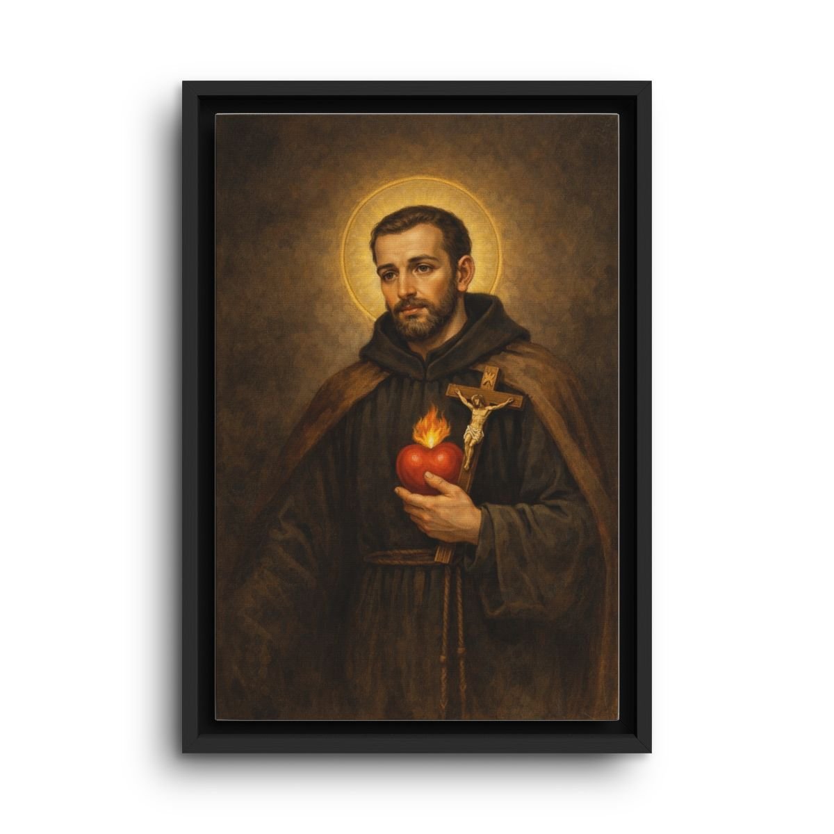 Saint John of Damascus framed canvas icon print