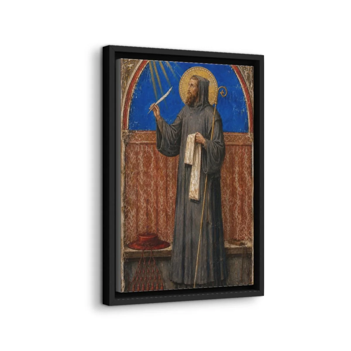Saint Peter Damian icon on gallery-wrapped canvas, product photo 2