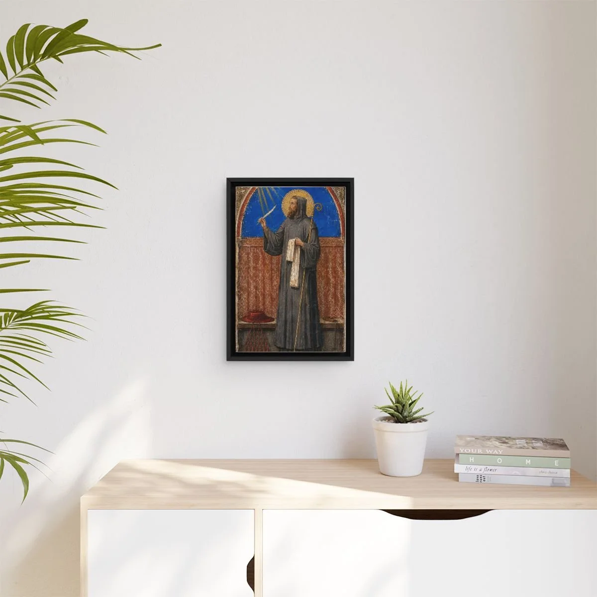 Saint Peter Damian icon on gallery-wrapped canvas, product photo 3