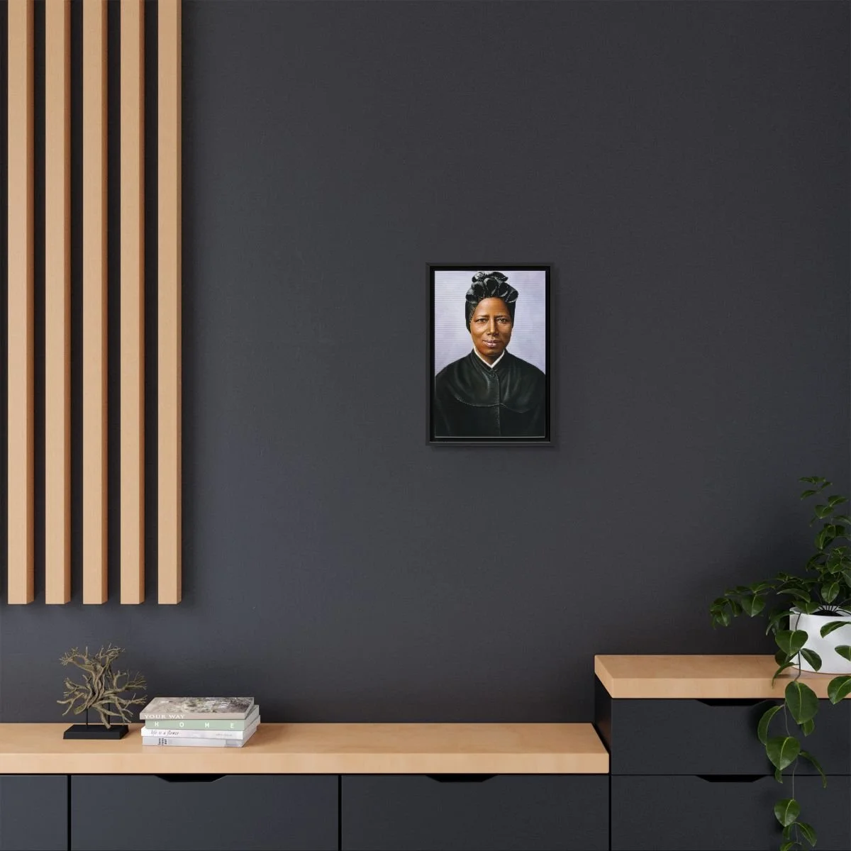 Saint Josephine Bakhita icon on gallery-wrapped canvas, product photo 4