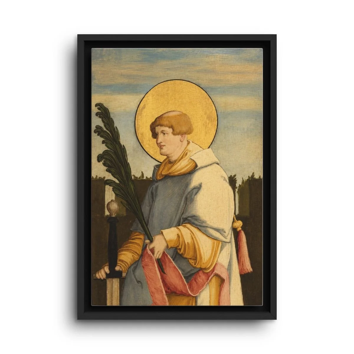 Saint Cyriacus of Rome framed canvas icon print