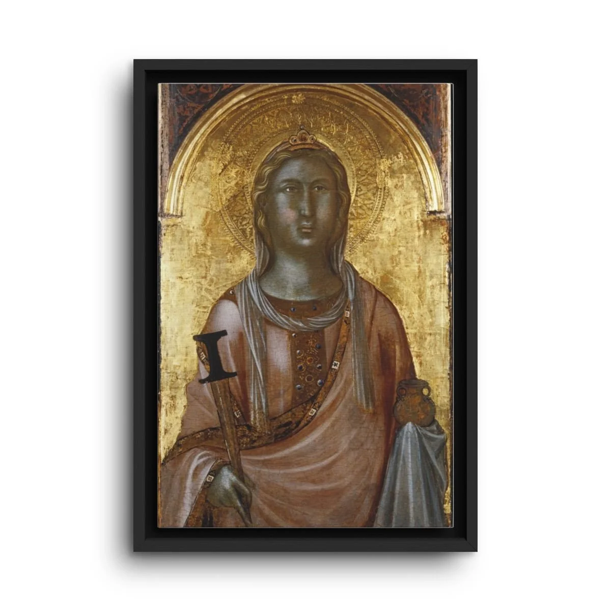 Saint Lucy framed canvas icon print