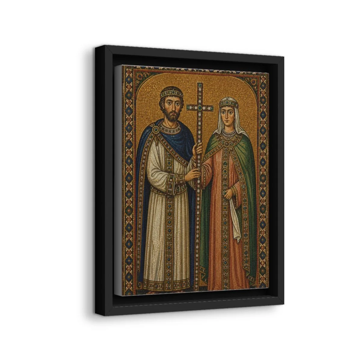 Saint Theodora of Alexandria icon on gallery-wrapped canvas, product photo 2