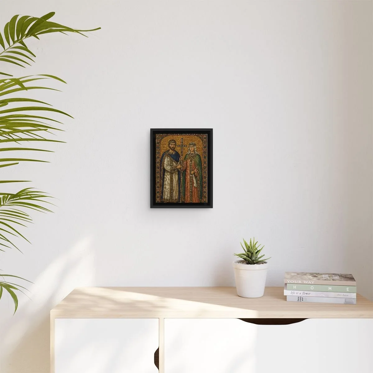 Saint Theodora of Alexandria icon on gallery-wrapped canvas, product photo 3