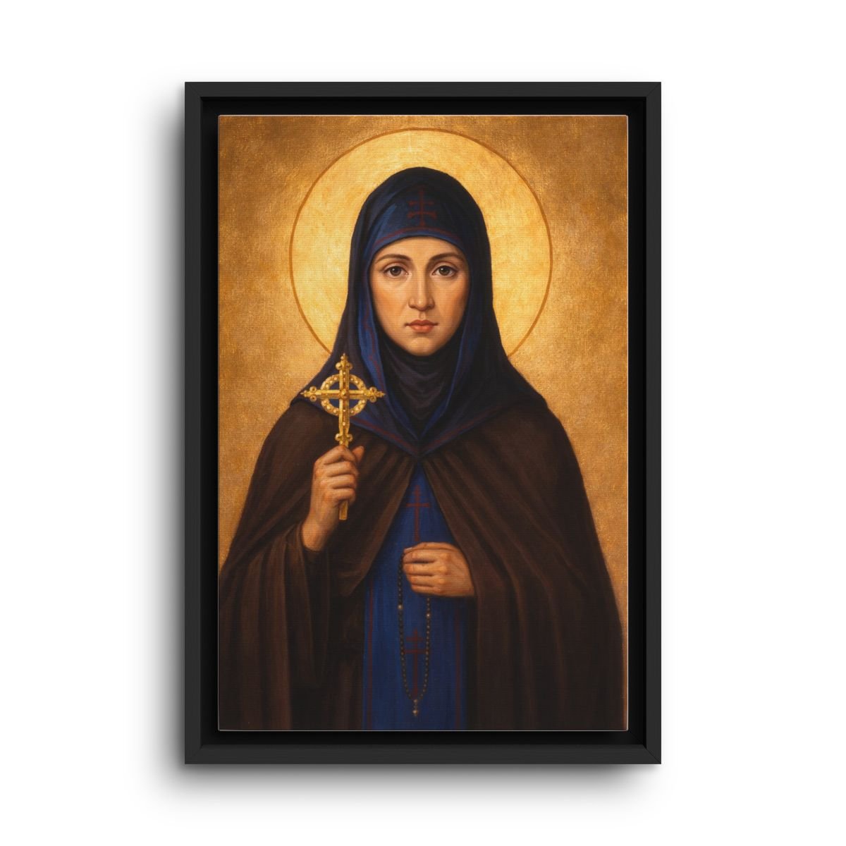 Saint Euphrosyne of Alexandria framed canvas icon print