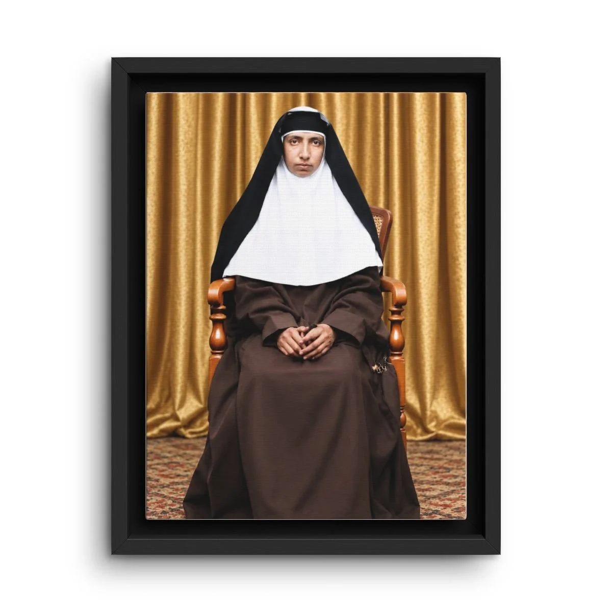 Saint Mariam Baouardy framed canvas icon print