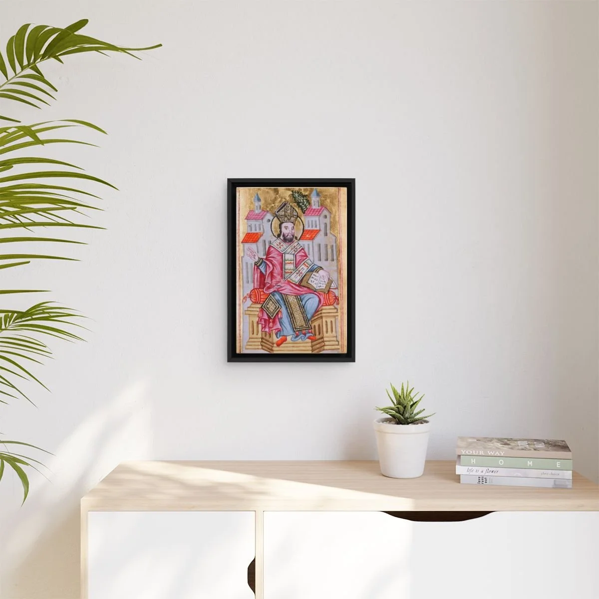 Saint Aristakes icon on gallery-wrapped canvas, product photo 3