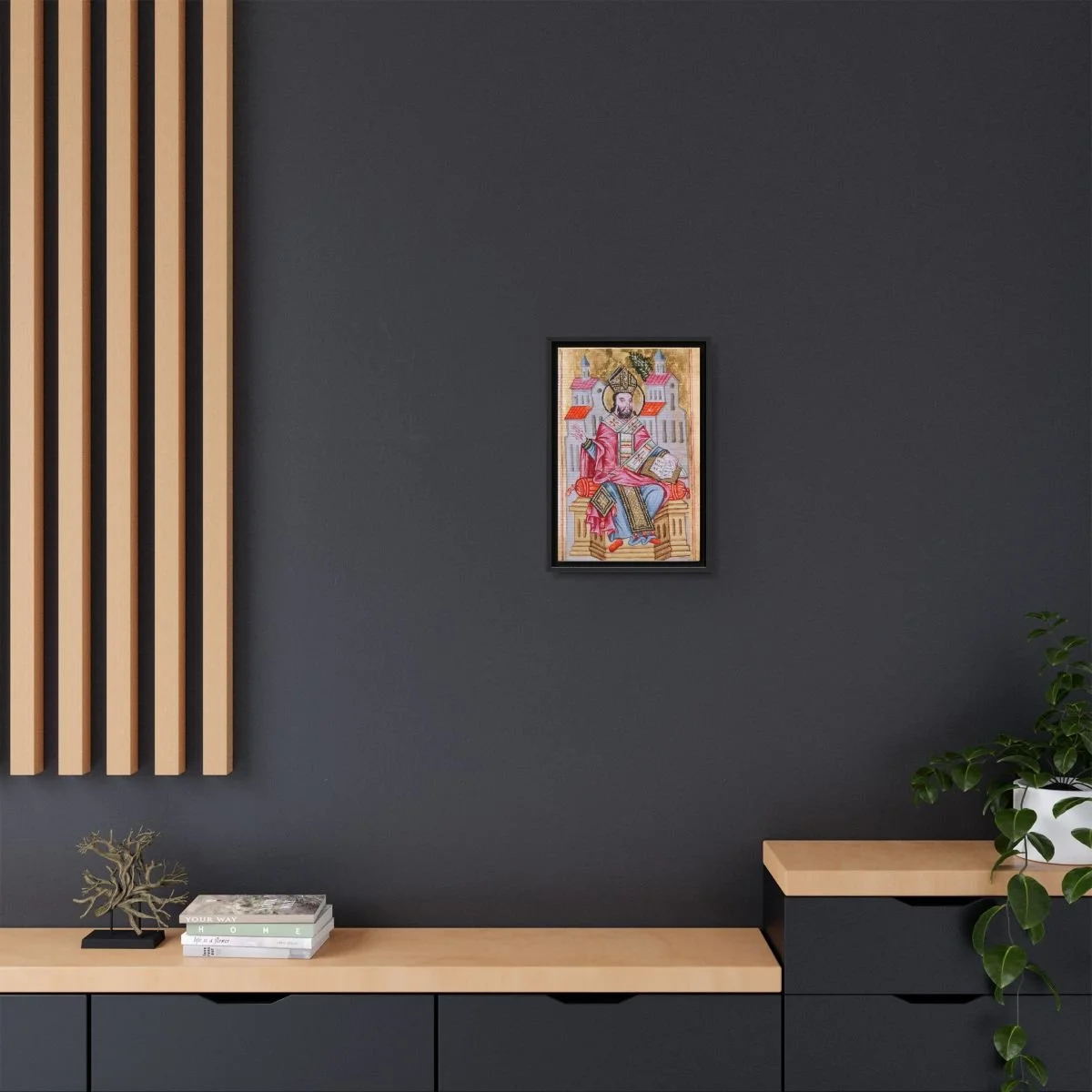 Saint Aristakes icon on gallery-wrapped canvas, product photo 4