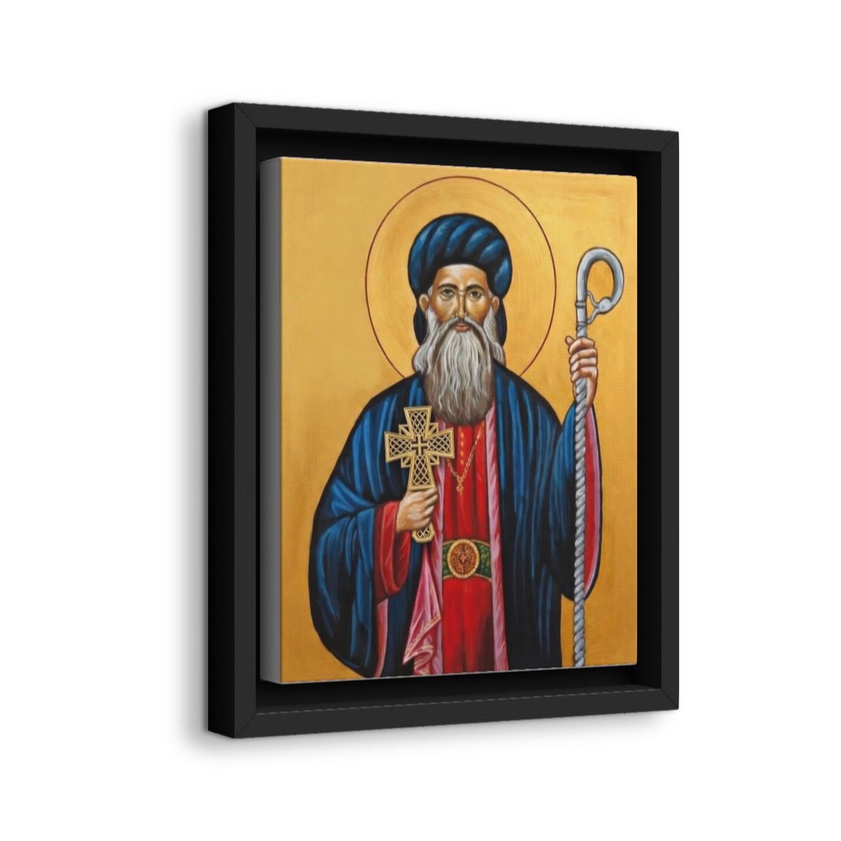 Saint Gregorios of Parumala icon on gallery-wrapped canvas, product photo 2