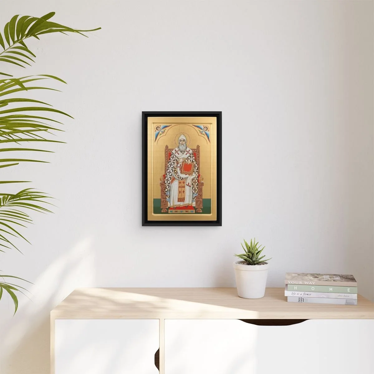 Saint Nerses the Gracious icon on gallery-wrapped canvas, product photo 3