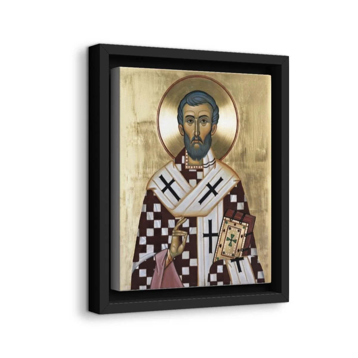 Saint Frumentius (Abba Selama Kassate Birhan) icon on gallery-wrapped canvas, product photo 2