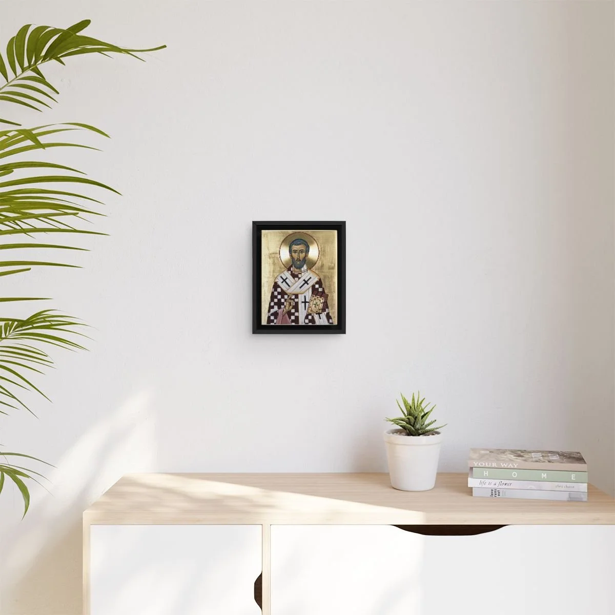 Saint Frumentius (Abba Selama Kassate Birhan) icon on gallery-wrapped canvas, product photo 3