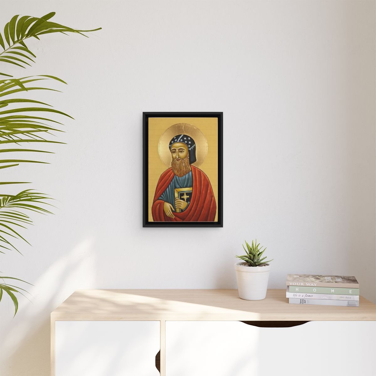 Saint Jacob (Mor Yaqub) Baradaeus icon on gallery-wrapped canvas, product photo 3