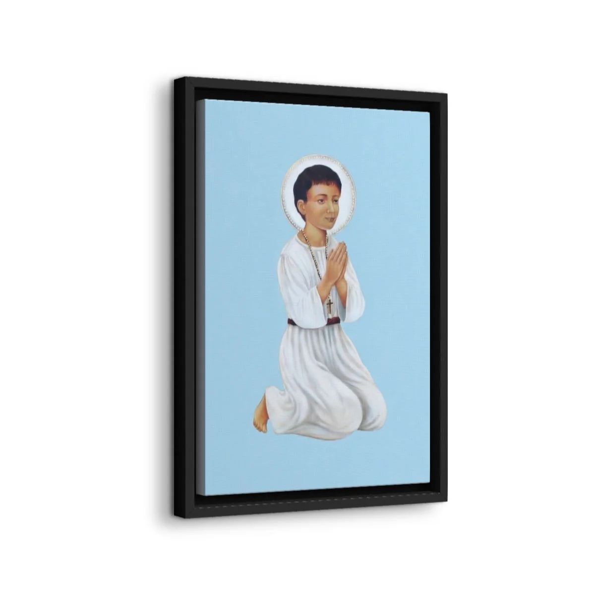 Saint Abanoub icon on gallery-wrapped canvas, product photo 2