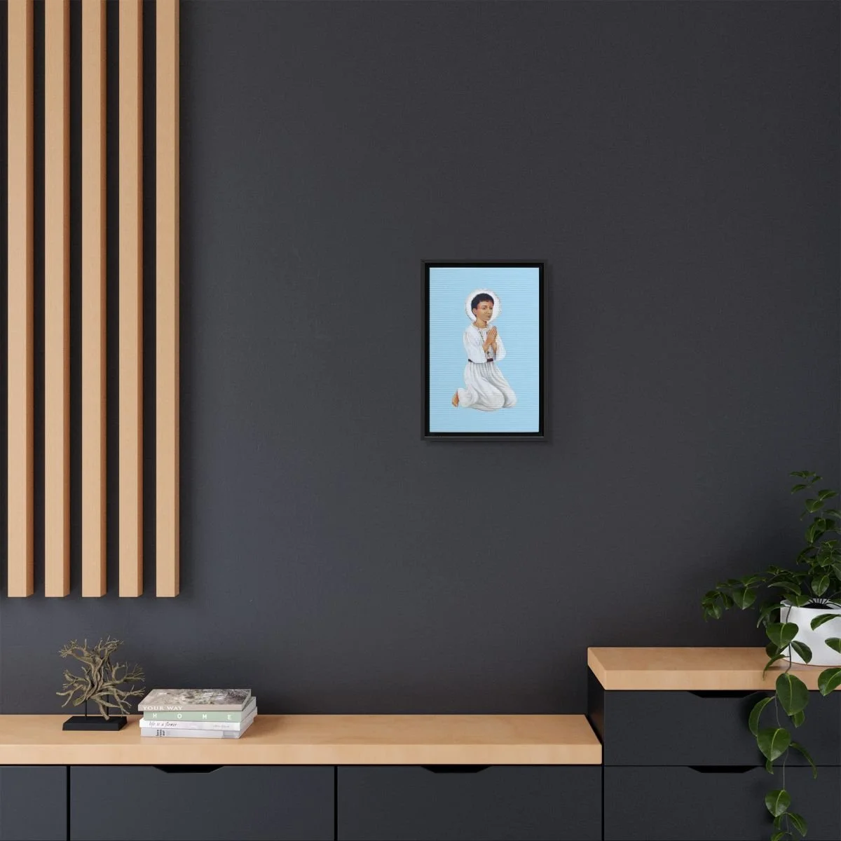 Saint Abanoub icon on gallery-wrapped canvas, product photo 4