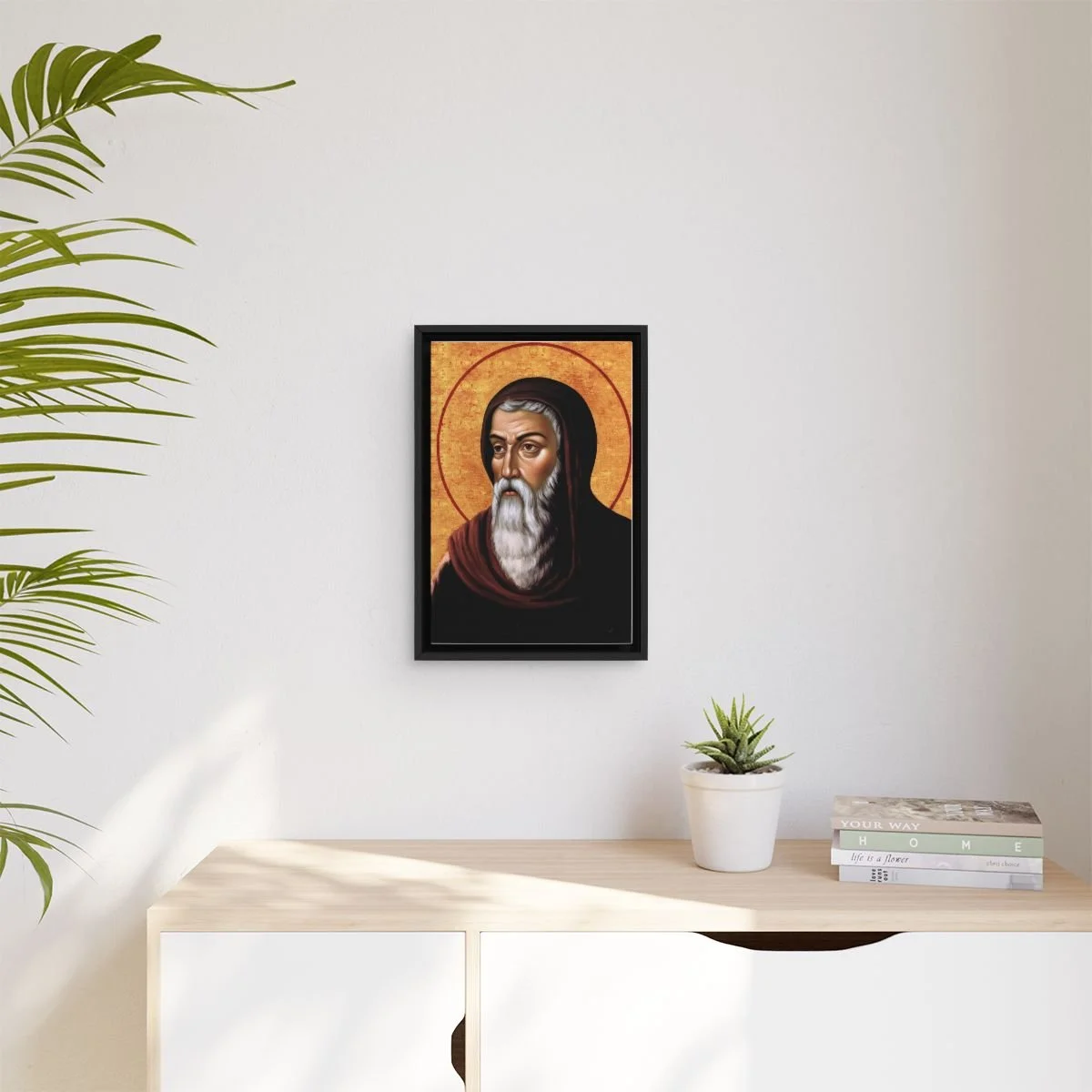 Saint Athanasius of Alexandria icon on gallery-wrapped canvas, product photo 3